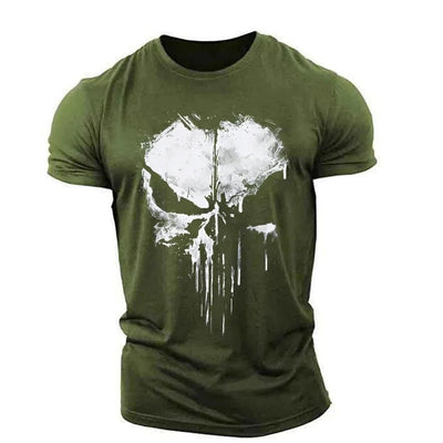 Cooles Herren T-Shirt mit Totenkopf Motiv
