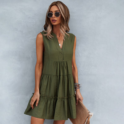 Fröhliches Sommerkleid mit lockerer Passform – Elin