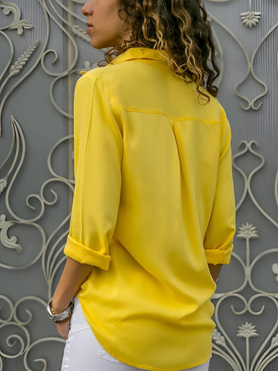 Jordana - Langärmlige Seidenbluse für Damen