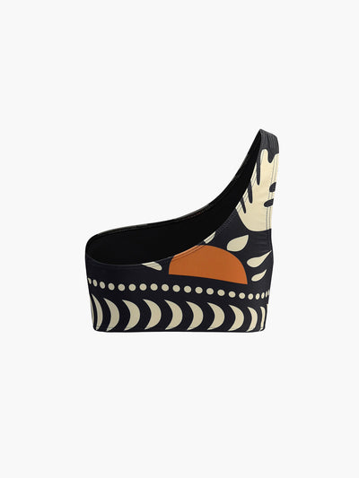 Asymmetrisches Bikini-Set mit Vogelprint – Trendiger Sommer-Look