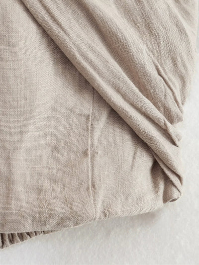 Damen Sommer Halter Top aus Leinen-Baumwoll-Mix mit Crisscross-Design