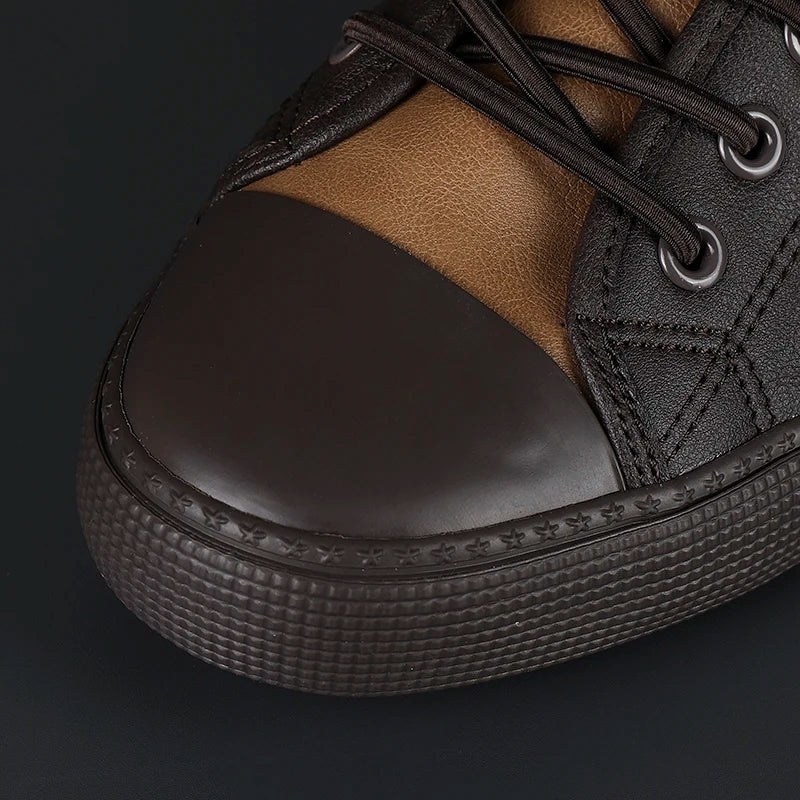 Elegante Herren Leder Sneakers