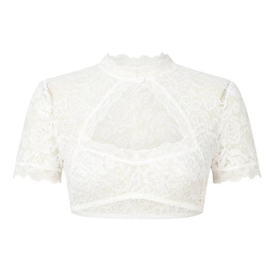 Felicitan | Damen Weiße Oktoberfest Dirndl Bluse | 2025