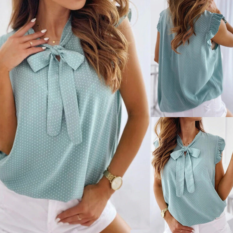 Norma - Elegante Schmetterlings Bluse Damen Sommer