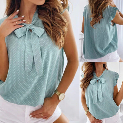 Norma - Elegante Schmetterlings Bluse Damen Sommer