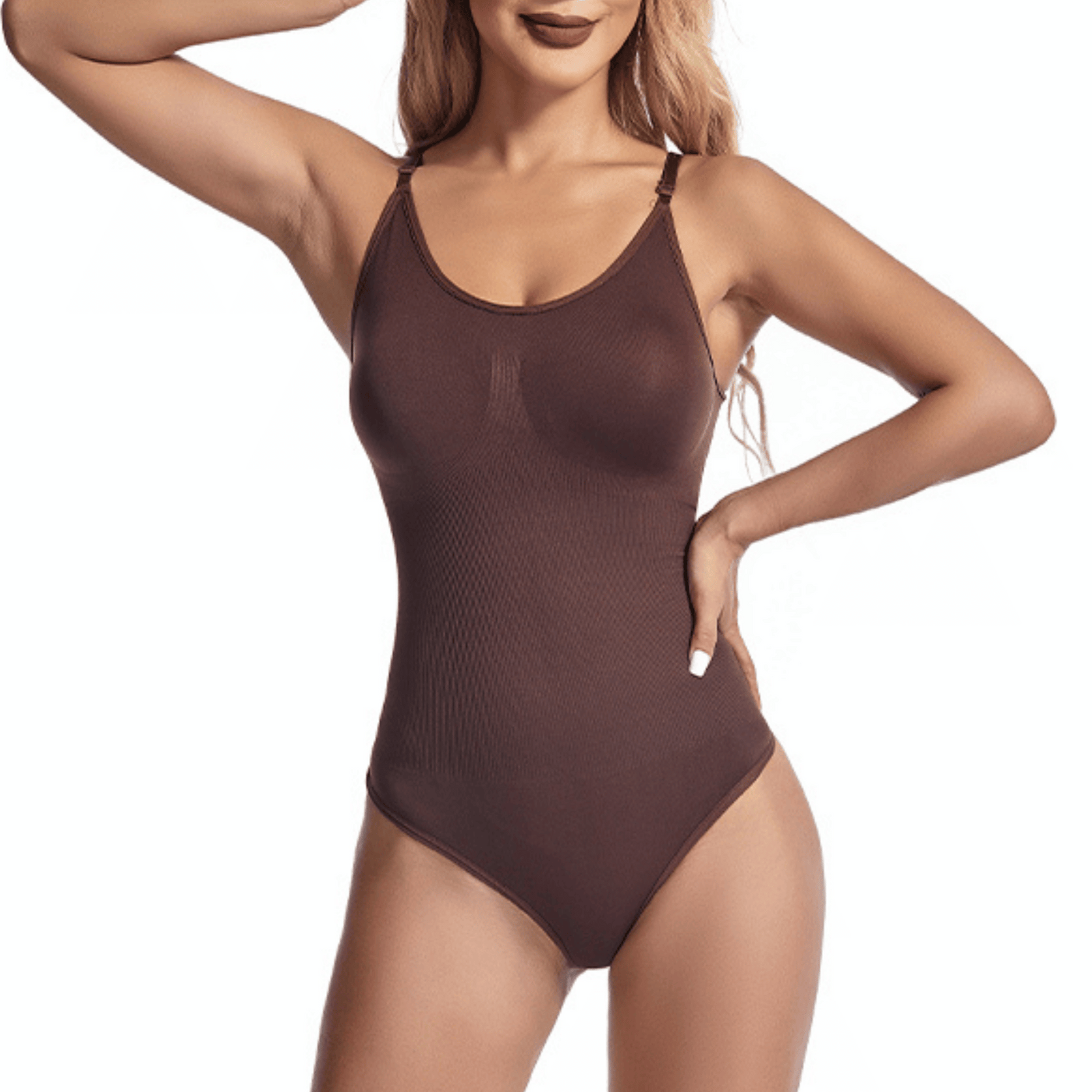 Korrigierender nahtloser Bodysuit-Tanga – Aveline
