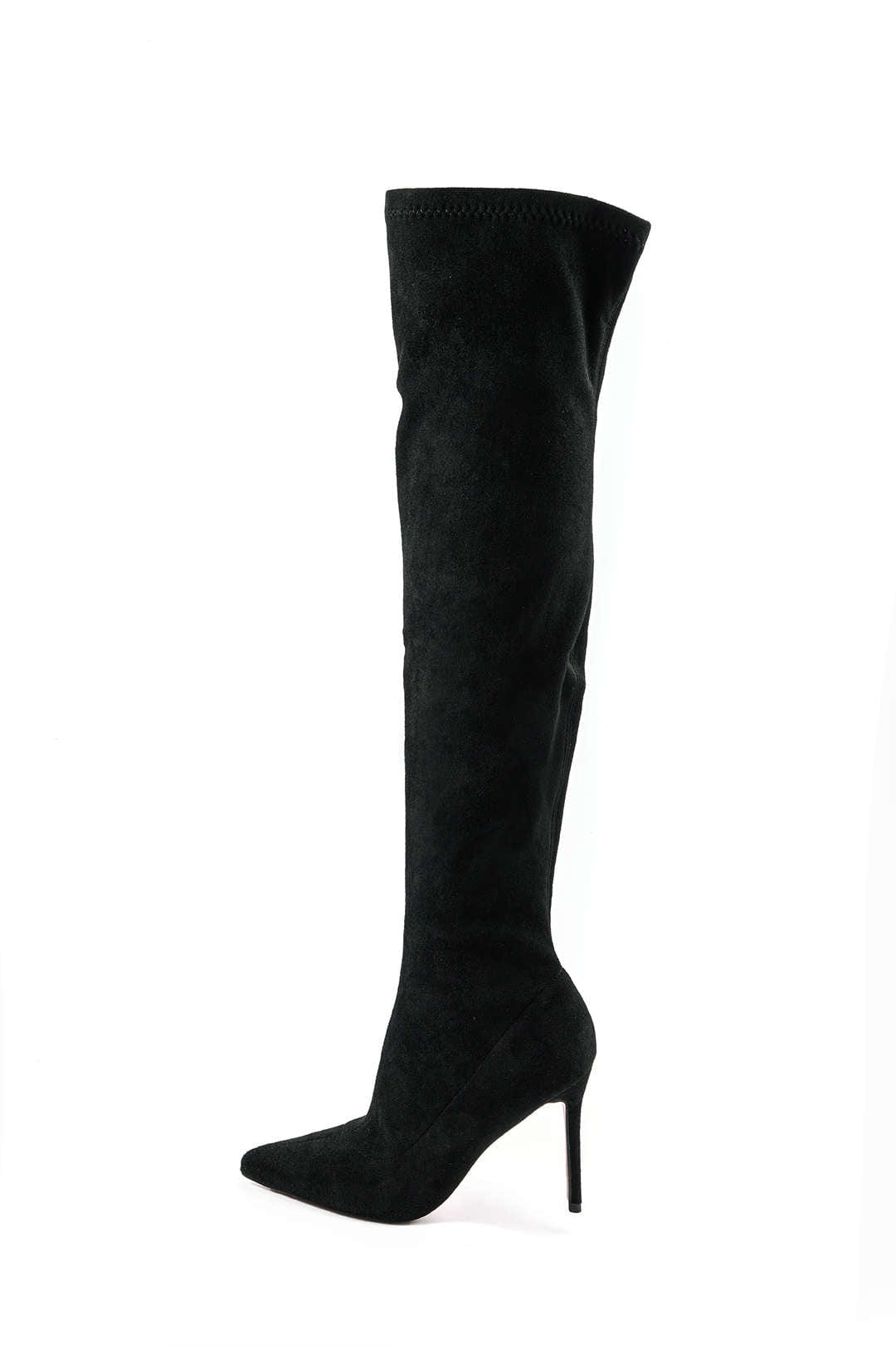 Elegante Overknee-Stiefel aus Velours – Stilvoll & Feminin