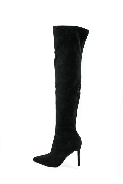 Elegante Overknee-Stiefel aus Velours – Stilvoll & Feminin