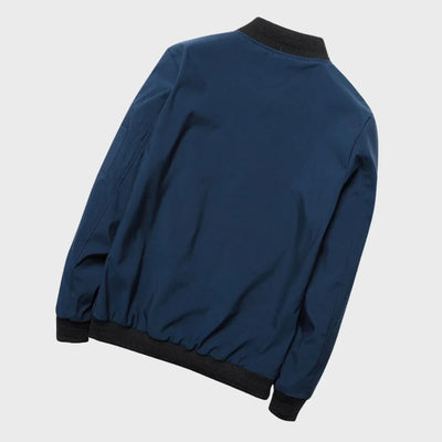 Herren Lässige Bomber Langarm Jacke | Reißverschluss