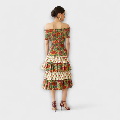 Harriet - Vibrant May Midi Dress