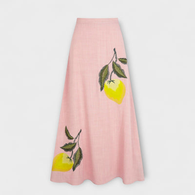 Cosima - Amalfi Pattern Midi Skirt