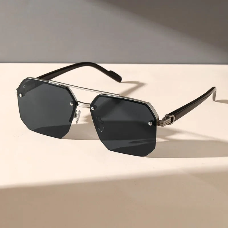 Geometrische Herren Sonnenbrille