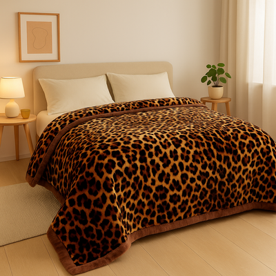 LioraPelt | Leoparden-Fleecedecke
