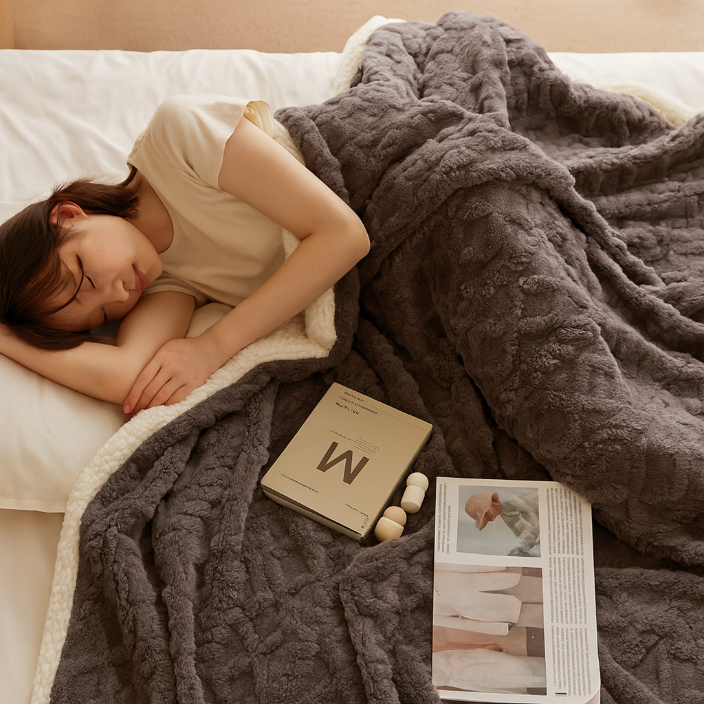 Soren | Dicke Winterdecke aus Lammwolle