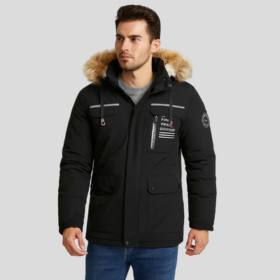Harrison | Wasserdichte Steppjacke mit Kunstfellkapuze