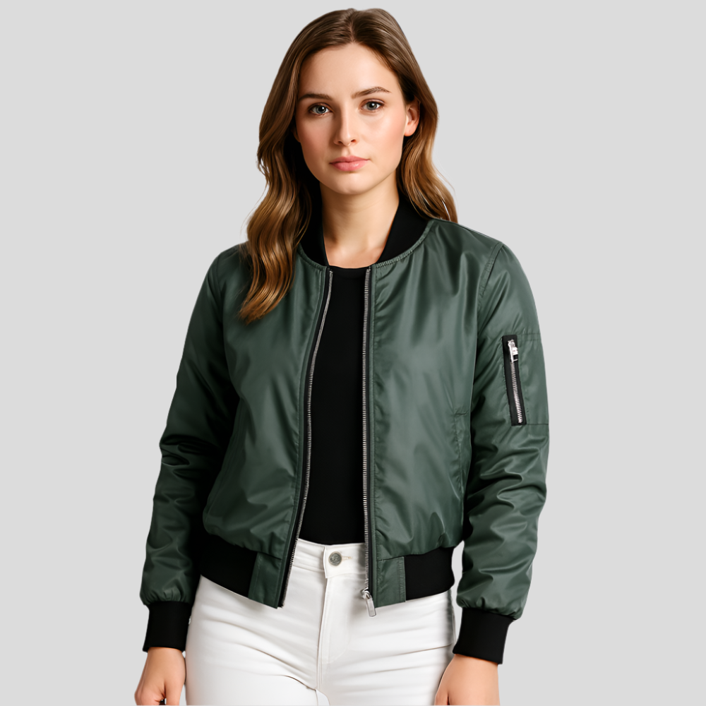 Leichter Sommerfliegerjacke für Damen – Eleganter kurzer Mantel
