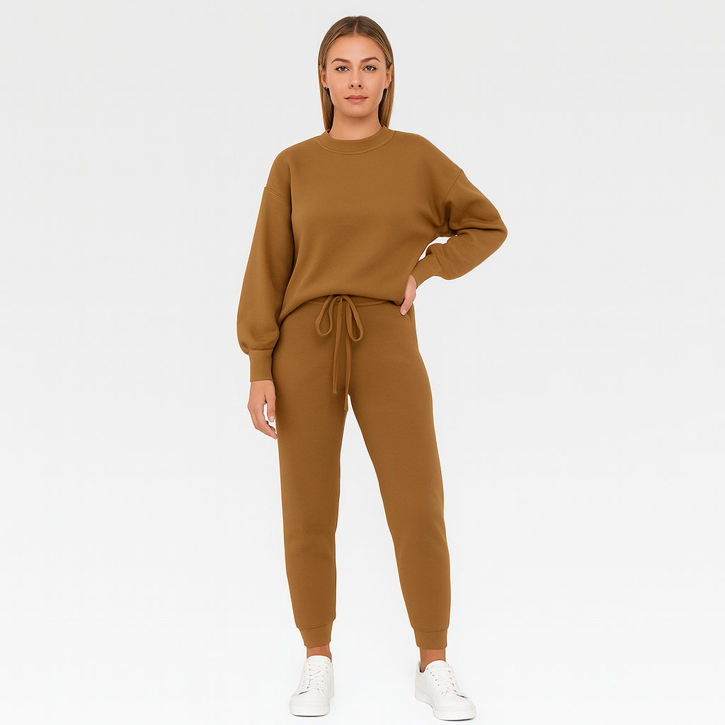 Eleganter Damen-Trainingsanzug – Stilvolles Loungewear-Set für Zuhause oder Freizeit
