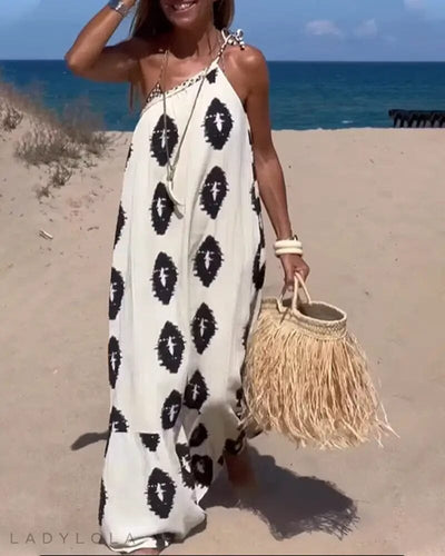 Solis - Lockeres One-Shoulder-Maxikleid