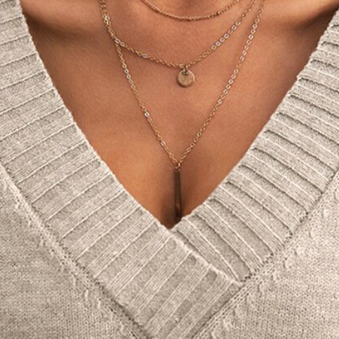 Joelle | Lässiger Pullover mit V-Ausschnitt