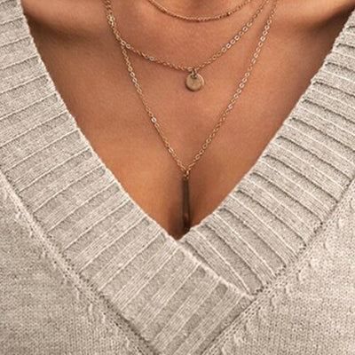 Joelle | Lässiger Pullover mit V-Ausschnitt