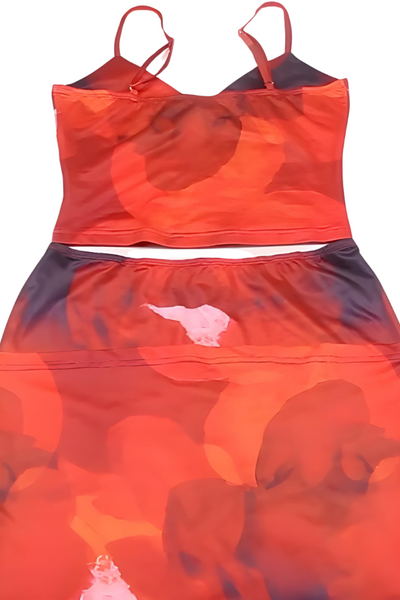 Keith - Blumen Maxi Rock & Top Set Damen