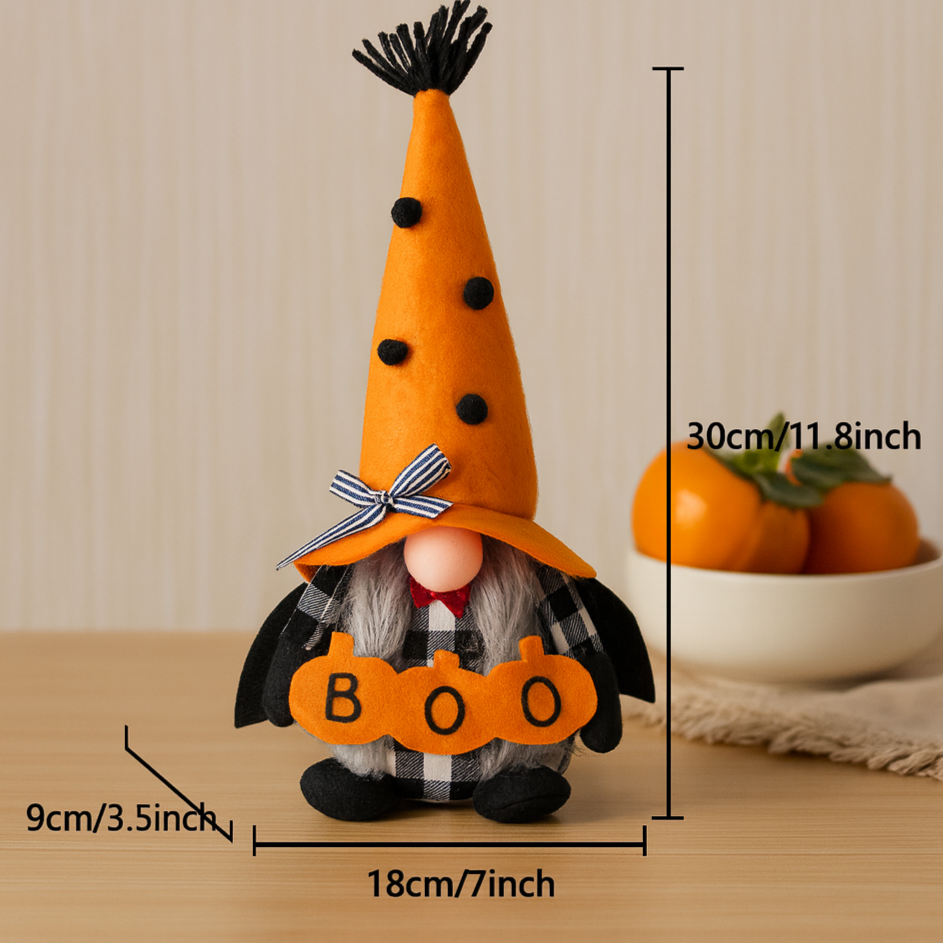 Crawlwick | Halloween-Zwerg- & Kürbis-Banner-Set aus Polyester