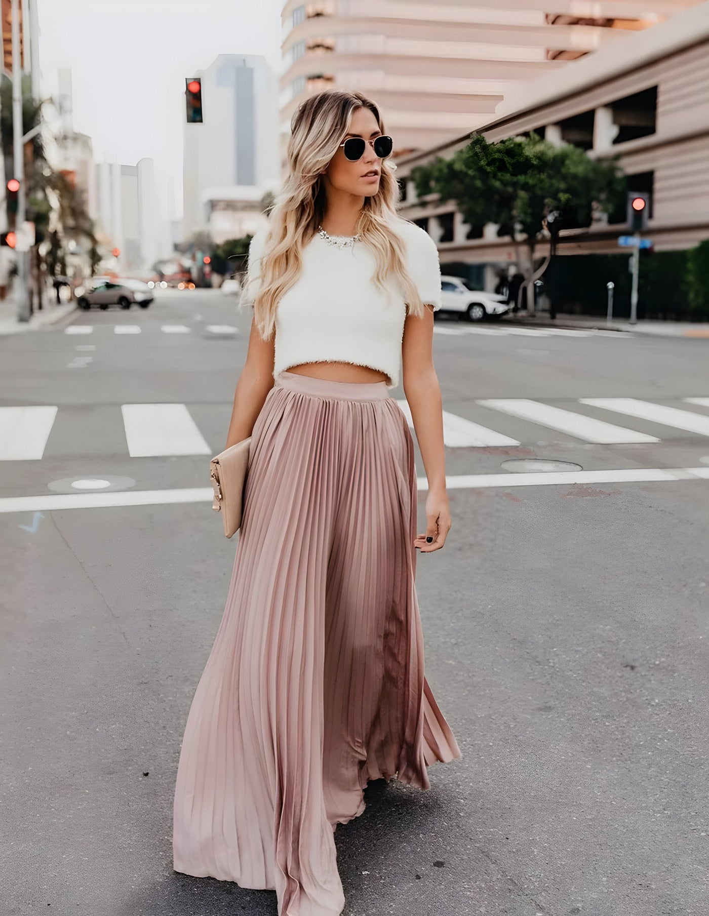 Damen Rock Viskose Langer Lässiger A-Linien Schnitt