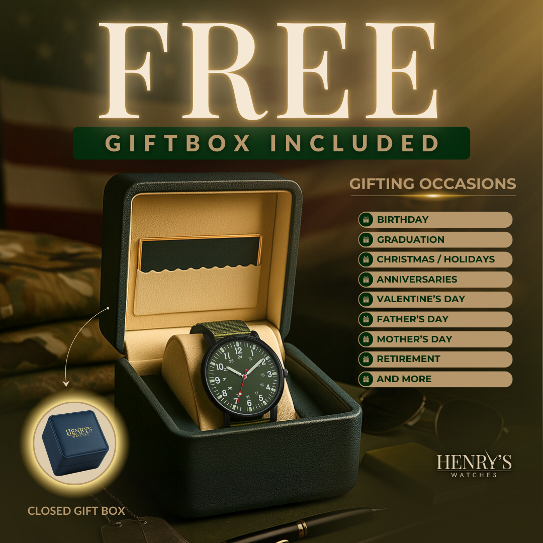 Sportliche Militär Herren Quarzuhr