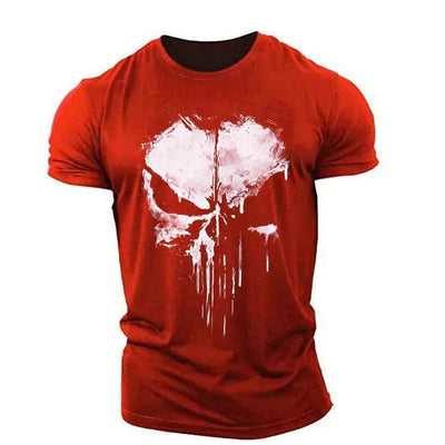 Cooles Herren T-Shirt mit Totenkopf Motiv