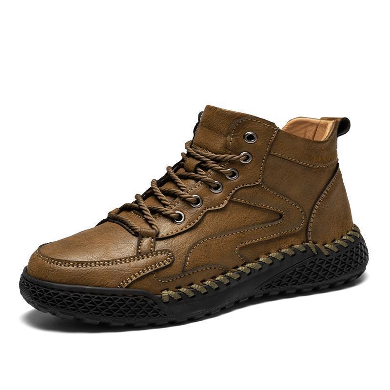 Hochwertige Leder Herren Wanderstiefel