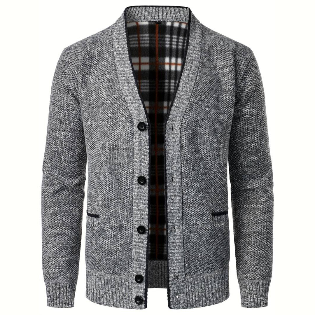 Elegante Strickjacke Herren mit V-Ausschnitt