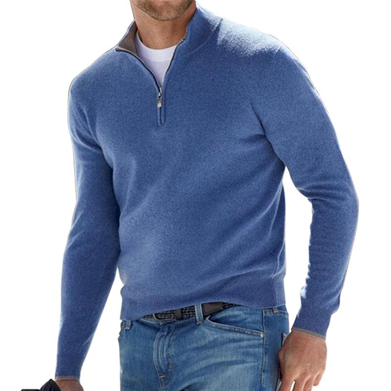 Eleganter Pullover mit Halbreißverschluss für Stilbewusste