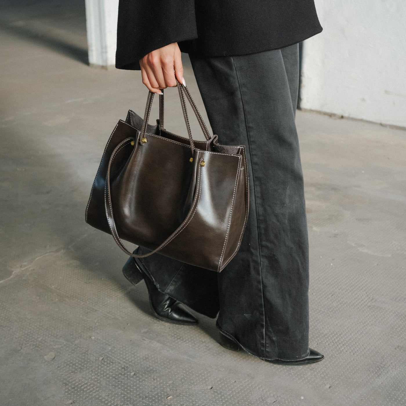 Shopper aus Kunstleder – Handgefertigt & nachhaltig