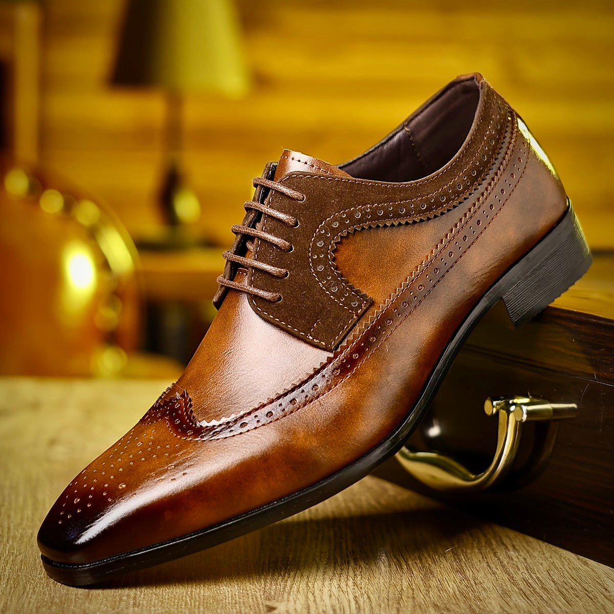 Elegante Herren Leder Business Schuhe