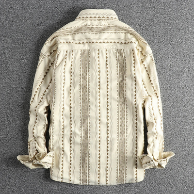 Gestreiftes Herren Baumwollhemd