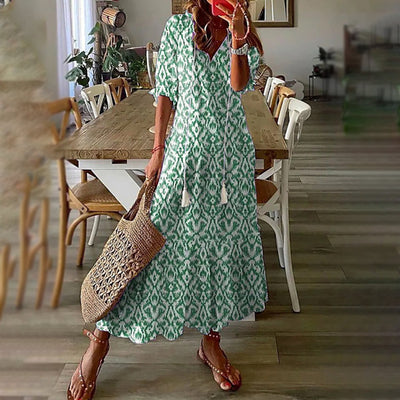 Maxi-Boho-Kleid Capucine mit elegantem Retro-Charme
