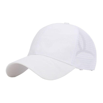 Trendige Damen Baseballcap mit Zopfloch & Klettverschluss – Leona (1+1 GRATIS Aktion)