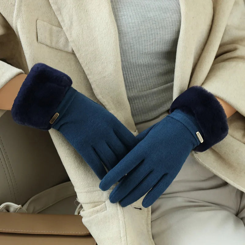 Avelena | Winter Damen Touchscreen Handschuhe - Fleecefutter