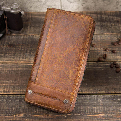 Avelena | Rfid Leder Clutch Geldbörse: Stilvoll & Sicher