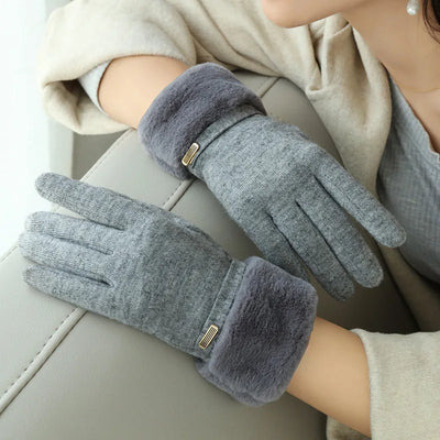 Avelena | Winter Damen Touchscreen Handschuhe - Fleecefutter