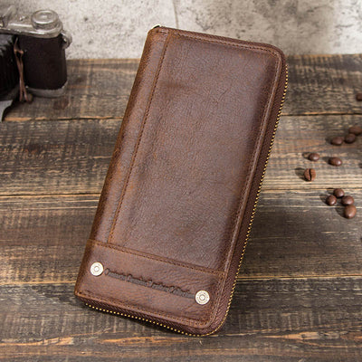 Avelena | Rfid Leder Clutch Geldbörse: Stilvoll & Sicher