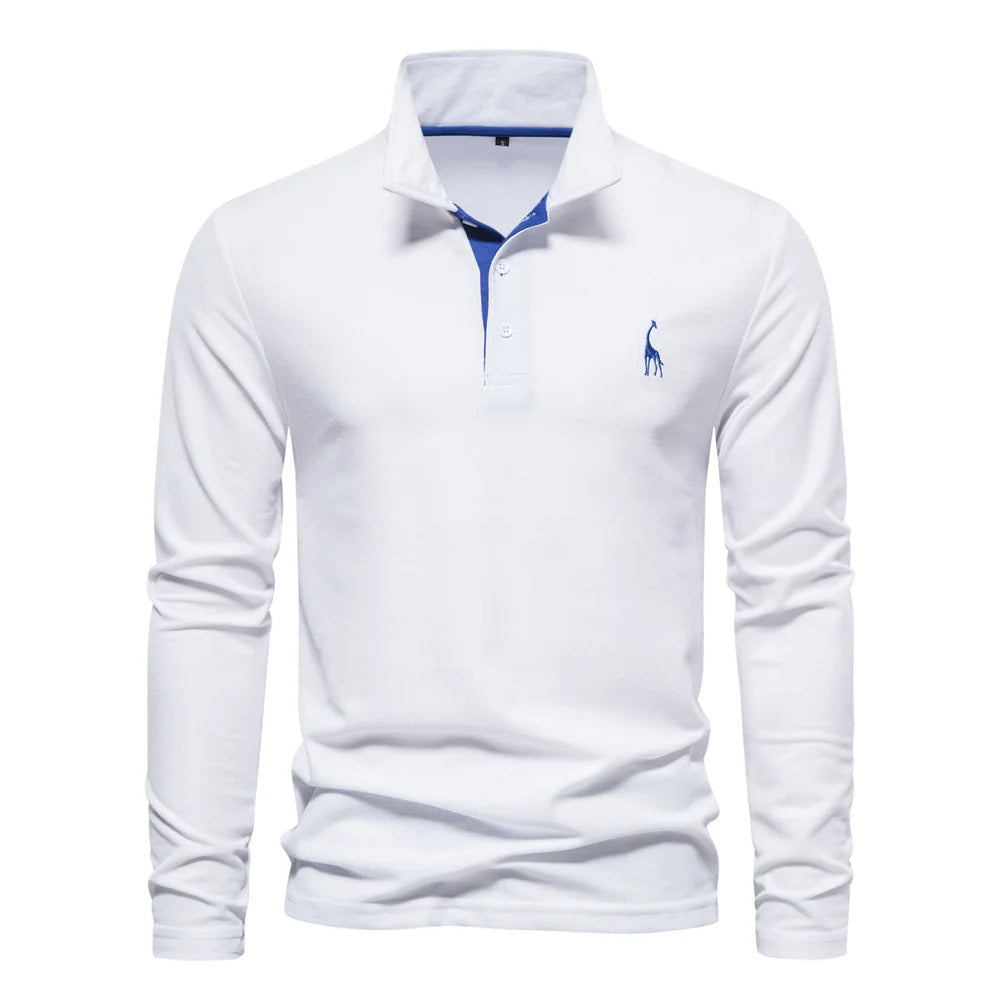 Langarm Herren Polo Pullover