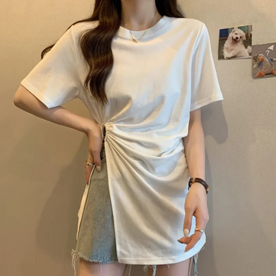 Ceina - Schickes Damen Asymmetrisches Shirt Einzigartiger Stil