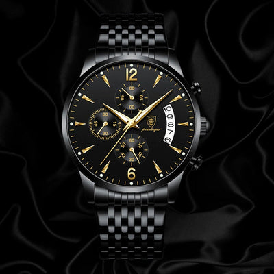 Elegante Herren Stahlarmbanduhr