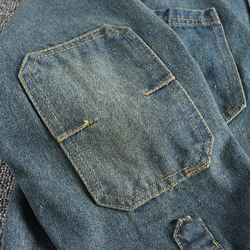 Used Look Denim Herren Hemd