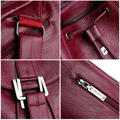 VERA | DIEBSTAHLSICHERER LEDERRUCKSACK