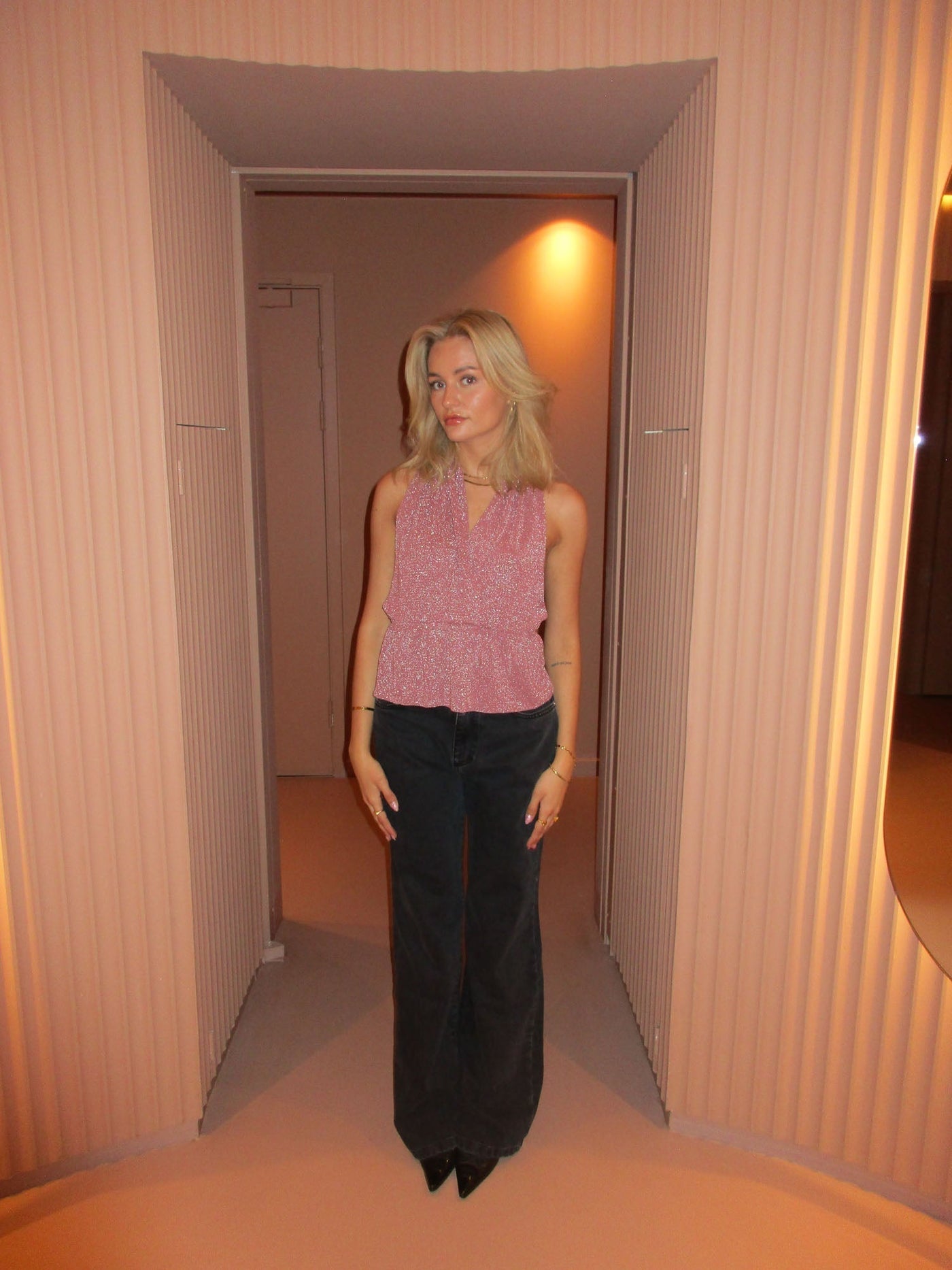 Damen-Trägertop Glänzendes Wildleder - Schick und Partytauglich