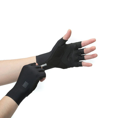 Avelena | Unisex Halb-Finger Mtb Fahrrad Atmungsaktive Handschuhe