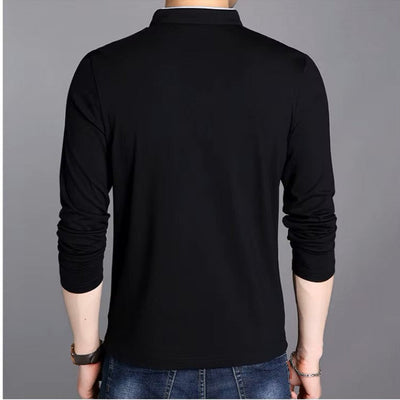 Langärmeliges Hemd mit Stehkragen