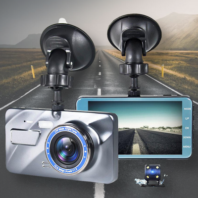 Drahtlose Dashcam vorne und hinten mit Nachtsicht - 1080P Dashboard Kamera für Auto